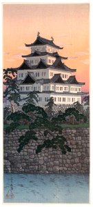 Takahashi Shōtei – Nagoya Castle [from Shotei (Hiroaki) Takahashi: His Life and Works]. Free illustration for personal and commercial use.