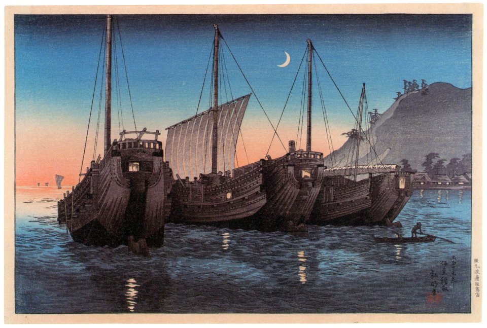 Takahashi Shōtei – Inatori Bay, Izu [from Shotei (Hiroaki) Takahashi: His Life and Works]