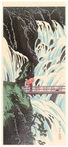 Takahashi Shōtei – Shirakumo Waterfall, Nikkō [from Shotei (Hiroaki) Takahashi: His Life and Works]. Free illustration for personal and commercial use.