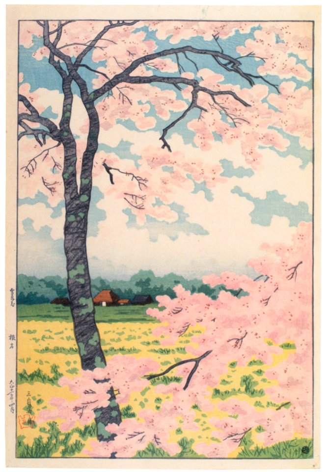 Takahashi Shōtei – Nekata (The Moon and Flowers in Snow) [from Shotei (Hiroaki) Takahashi: His Life and Works]