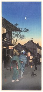 Takahashi Shōtei – Shinagawa in the Night [from Shotei (Hiroaki) Takahashi: His Life and Works]
