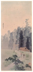 Takahashi Shōtei – Magome in the Morning Mist [from Shotei (Hiroaki) Takahashi: His Life and Works]