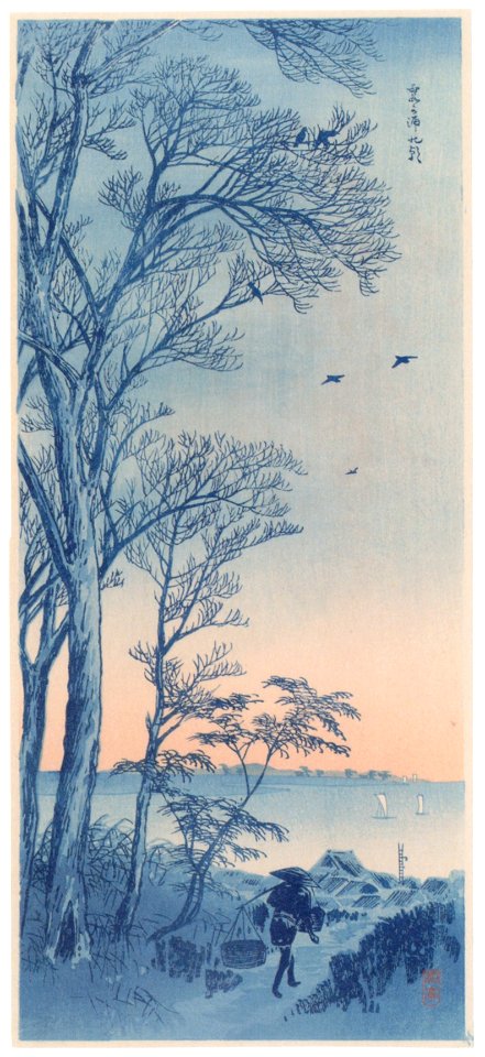 Takahashi Shōtei – Kasumigaura Creek in the Morning [from Shotei (Hiroaki) Takahashi: His Life and Works]