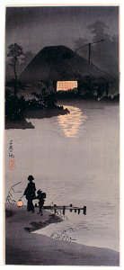 Takahashi Shōtei – Senzoku Pond [from Shotei (Hiroaki) Takahashi: His Life and Works]. Free illustration for personal and commercial use.