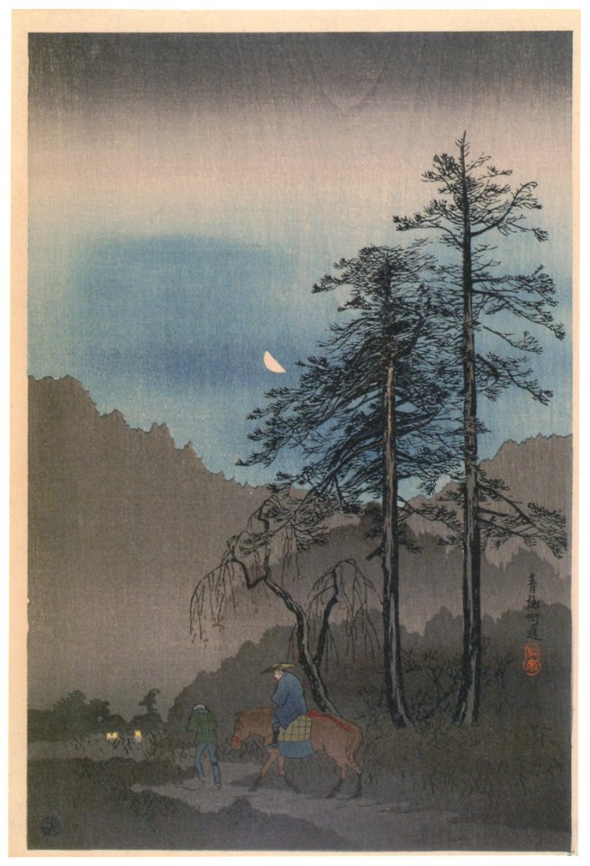 Takahashi Shōtei – Ome Highway [from Shotei (Hiroaki) Takahashi: His Life and Works]