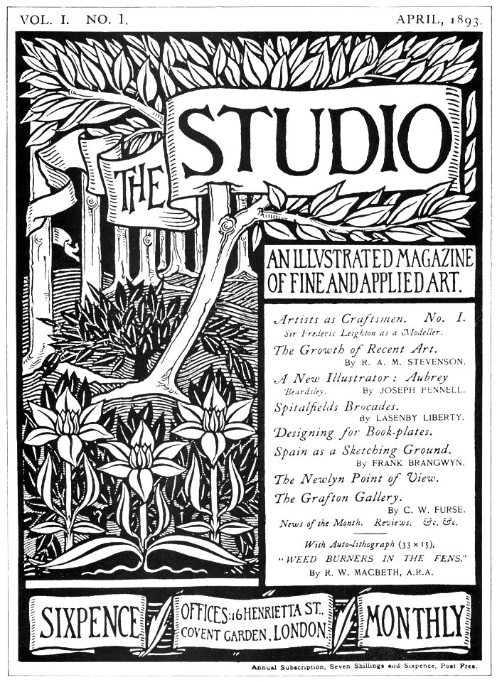 Aubrey Beardsley – Poster for The Studio [from Aubrey Beardsley Exhibition]