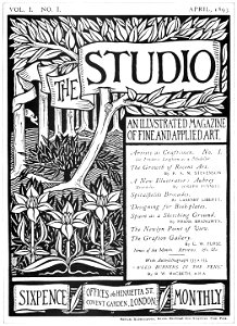 Aubrey Beardsley – Poster for The Studio [from Aubrey Beardsley Exhibition]. Free illustration for personal and commercial use.