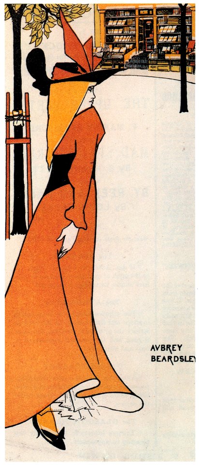 Aubrey Beardsley – Small advertisement slip [from Aubrey Beardsley Exhibition]