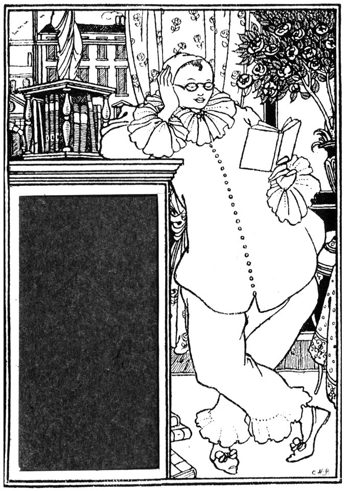 Aubrey Beardsley – Pierrot’s Library, No. 111 [from Aubrey Beardsley Exhibition]