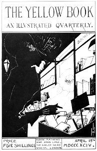 Aubrey Beardsley – Design for the front cover of the prospectus of Vol. I, April, 1894. [from Aubrey Beardsley Exhibition]