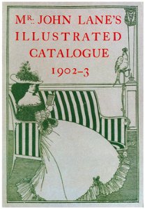 Aubrey Beardsley – Cover to Mr. John Lane’s Illustrated Catalogue 1902-3 [from Aubrey Beardsley Exhibition]. Free illustration for personal and commercial use.