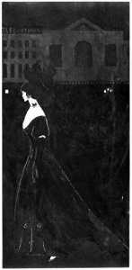 Aubrey Beardsley – A Night Piece [from Aubrey Beardsley Exhibition]. Free illustration for personal and commercial use.