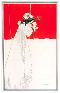 Aubrey Beardsley – Isolde [from Aubrey Beardsley Exhibition]. Free illustration for personal and commercial use.