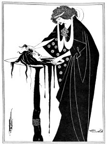 Aubrey Beardsley – The Dancer’s Reward [from Aubrey Beardsley Exhibition]. Free illustration for personal and commercial use.