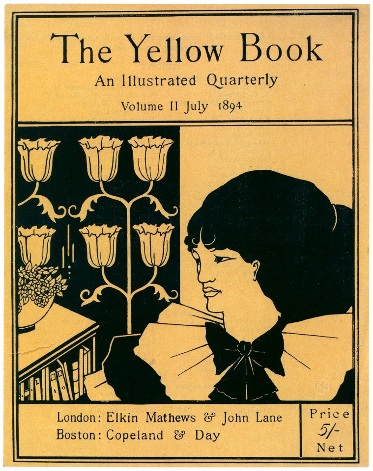 Aubrey Beardsley – Front cover of Vol. II, July 1894. [from Aubrey Beardsley Exhibition]