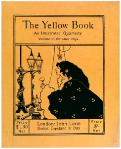 Aubrey Beardsley – Front cover of Vol. III, October 1894. [from Aubrey Beardsley Exhibition]. Free illustration for personal and commercial use.