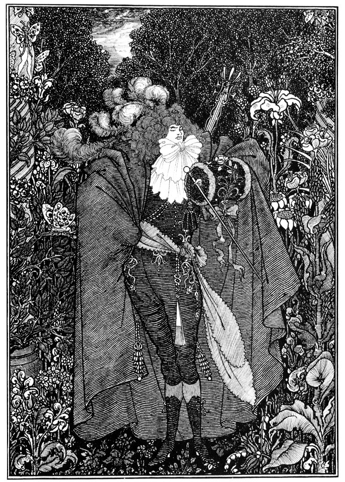 Aubrey Beardsley – The Abbé (Beardsley’s story ‘Under the Hill’) [from Aubrey Beardsley Exhibition]