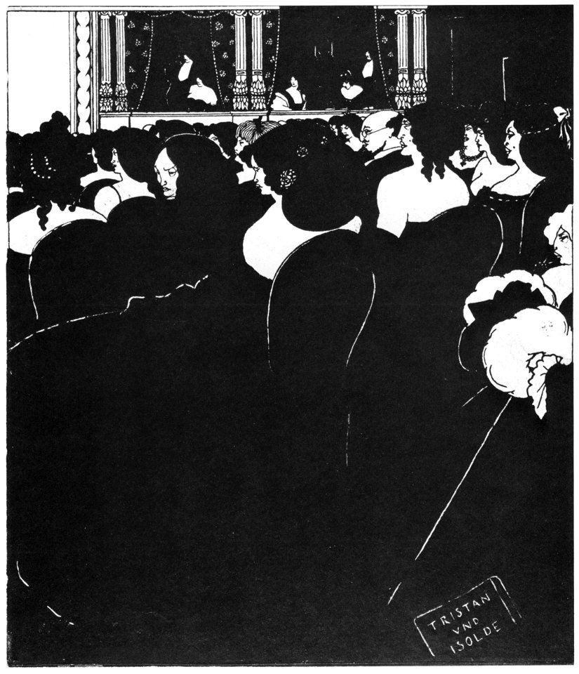 Aubrey Beardsley – The Wagnerites [from Aubrey Beardsley Exhibition]