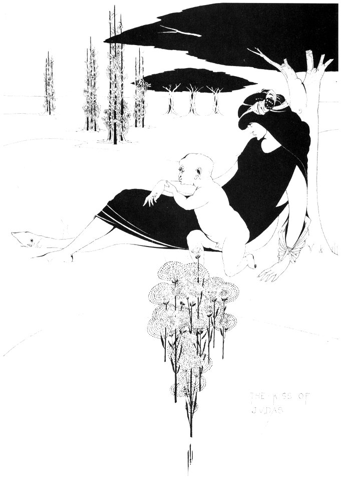 Aubrey Beardsley – The Kiss of Judas [from Aubrey Beardsley Exhibition]
