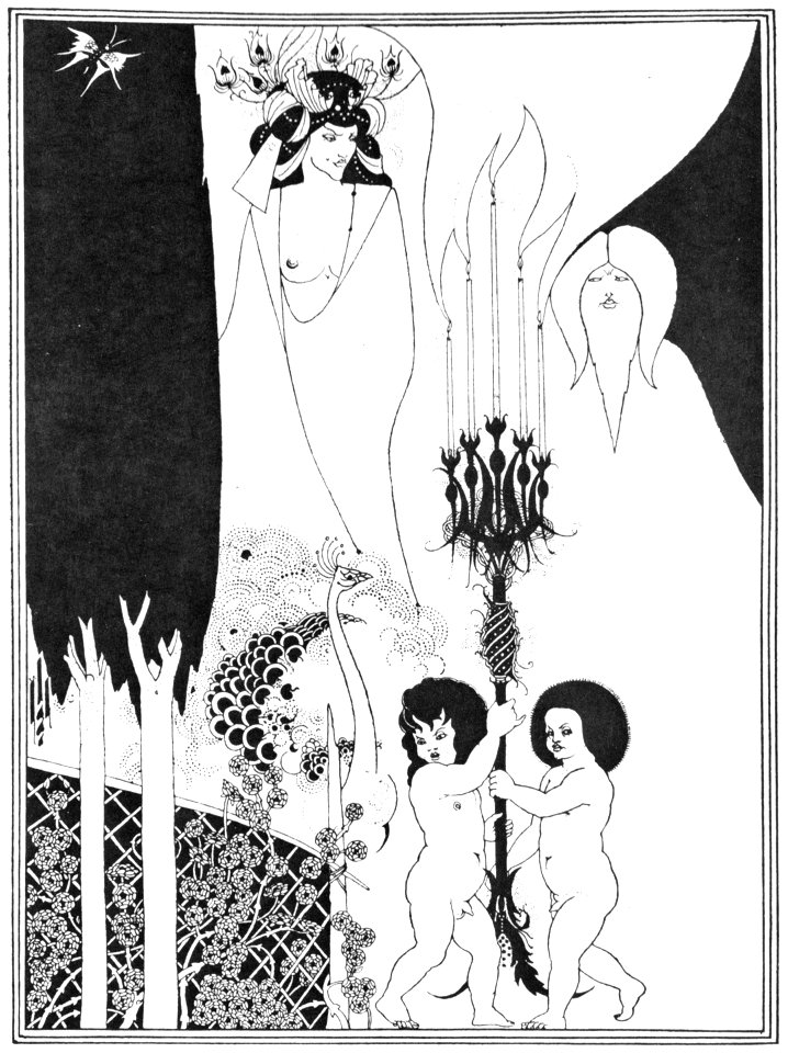 Aubrey Beardsley – The Eyes of Herod [from Aubrey Beardsley Exhibition]. Free illustration for personal and commercial use.