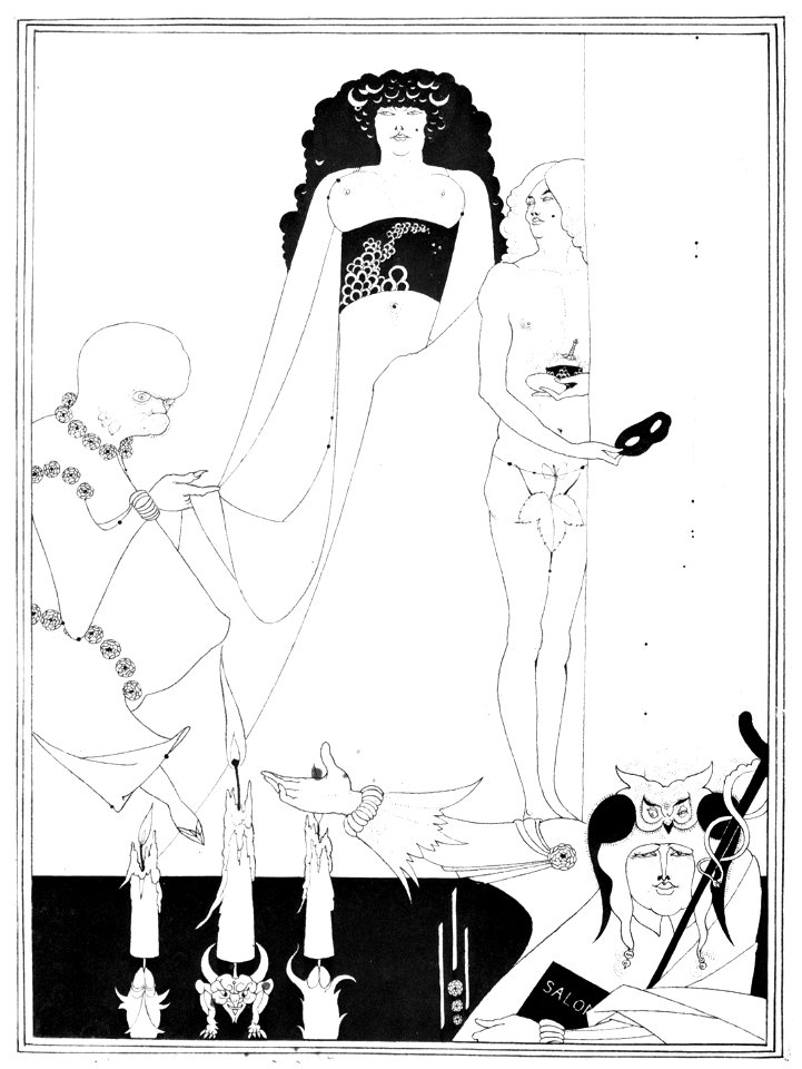 Aubrey Beardsley – Enter Herodias [from Aubrey Beardsley Exhibition]
