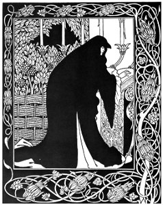 Aubrey Beardsley – How Queen Guenever Made Her a Nun [from Aubrey Beardsley Exhibition]