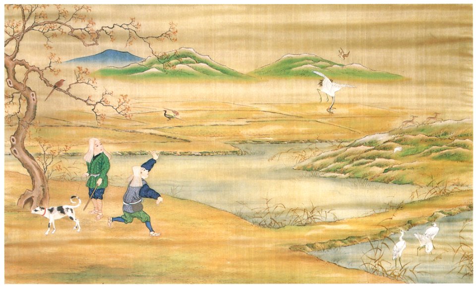 Kawahara Keiga – Falconry [from Catalogue of the Exhibition of Keiga Kawahara]