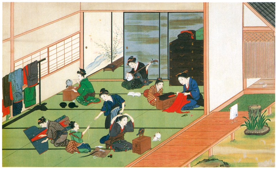 Kawahara Keiga – Geisha’s agency [from Catalogue of the Exhibition of Keiga Kawahara]