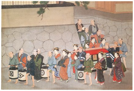 Kawahara Keiga – Procession of the bride [from Catalogue of the Exhibition of Keiga Kawahara]