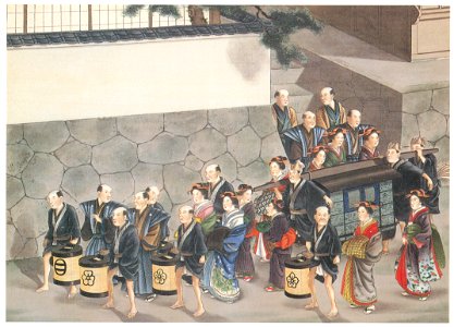 Kawahara Keiga – Procession of the bride [from Catalogue of the Exhibition of Keiga Kawahara]