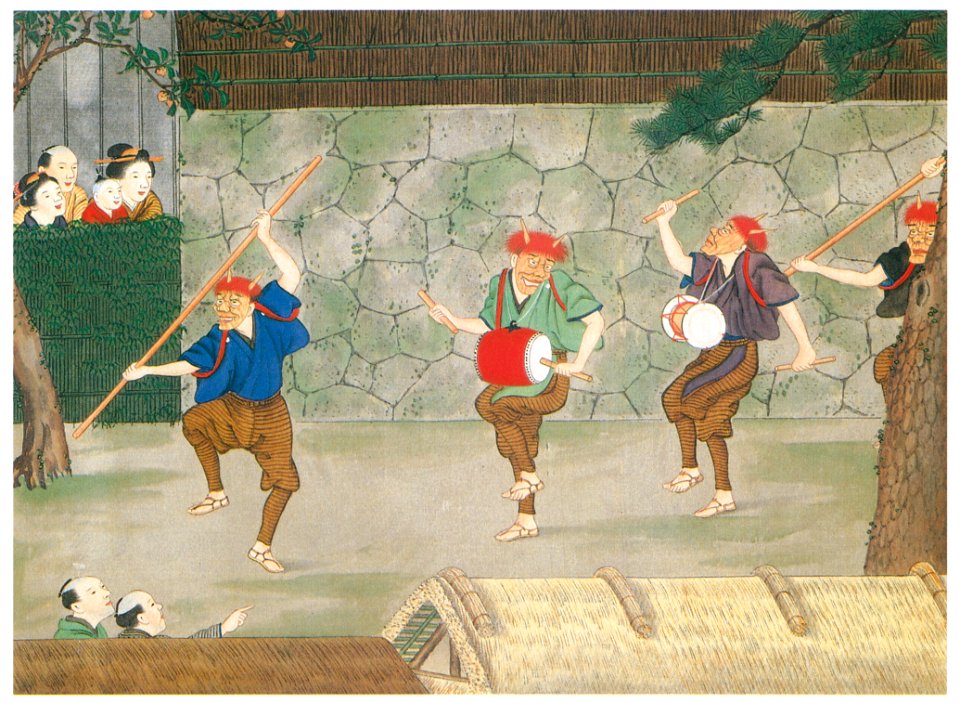 Kawahara Keiga – Mask dance [from Catalogue of the Exhibition of Keiga Kawahara]