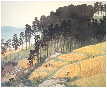 Kawai Gyokudō – The Time of the Barley Harvest [from The Exhibition of Kawai Gyokudō in memory of the 50th anniversary after his death]