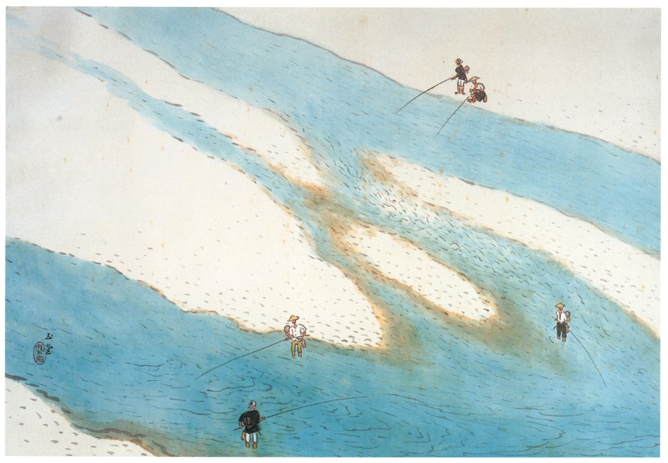 Kawai Gyokudō – Summer River [from The Exhibition of Kawai Gyokudō in memory of the 50th anniversary after his death]