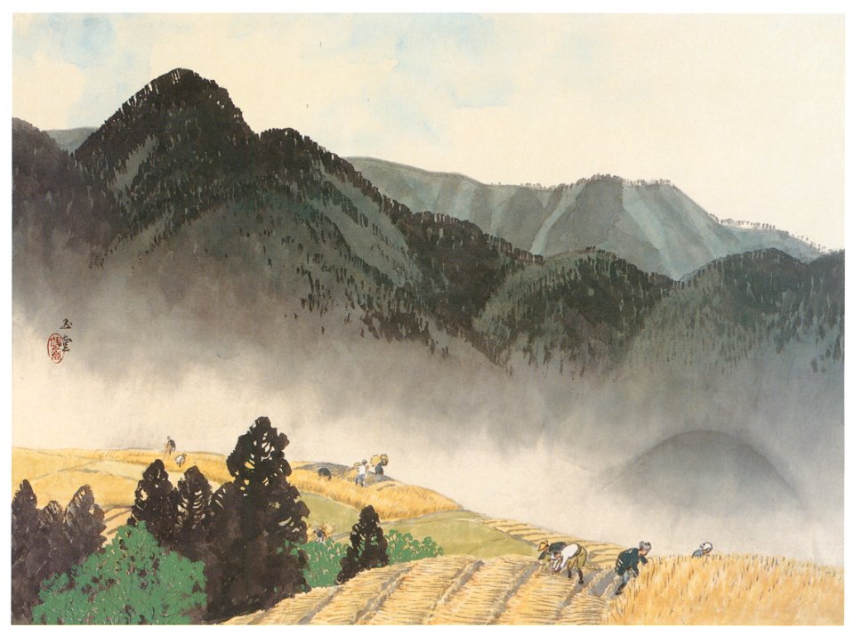 Kawai Gyokudō – Distant Thunder in Early Summer [from The Exhibition of Kawai Gyokudō in memory of the 50th anniversary after his death]