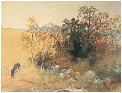 Kawai Gyokudō – Plateau in Deep Autumn [from The Exhibition of Kawai Gyokudō in memory of the 50th anniversary after his death]