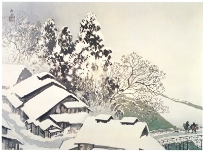 Kawai Gyokudō – Kori in Snow [from The Exhibition of Kawai Gyokudō in memory of the 50th anniversary after his death]