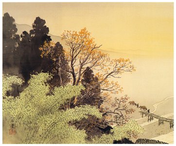 Kawai Gyokudō – Returning Home in Evening [from The Exhibition of Kawai Gyokudō in memory of the 50th anniversary after his death]