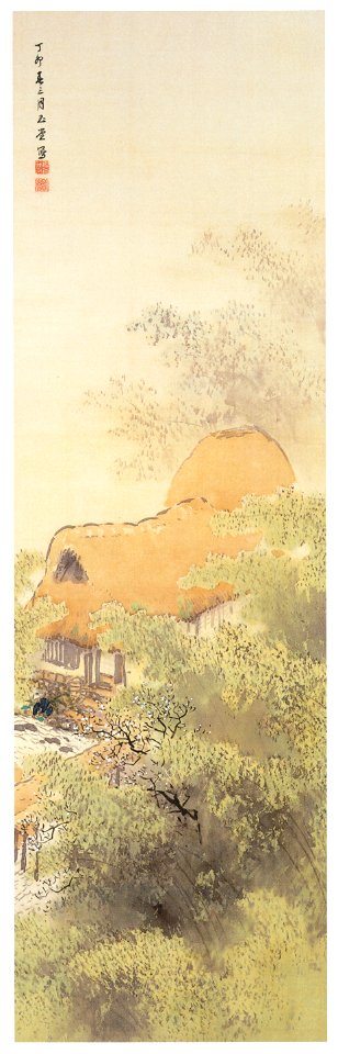 Kawai Gyokudō – Bamboo and Mountain Stream in Early Spring [from The Exhibition of Kawai Gyokudō in memory of the 50th anniversary after his death]