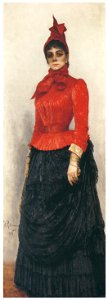 Ilya Repin – Portrait of Baroness Varvara I. Iskui von Hiidenbancit [from Ilya Repin: Master Works from The State Tretyakov Gallery]. Free illustration for personal and commercial use.