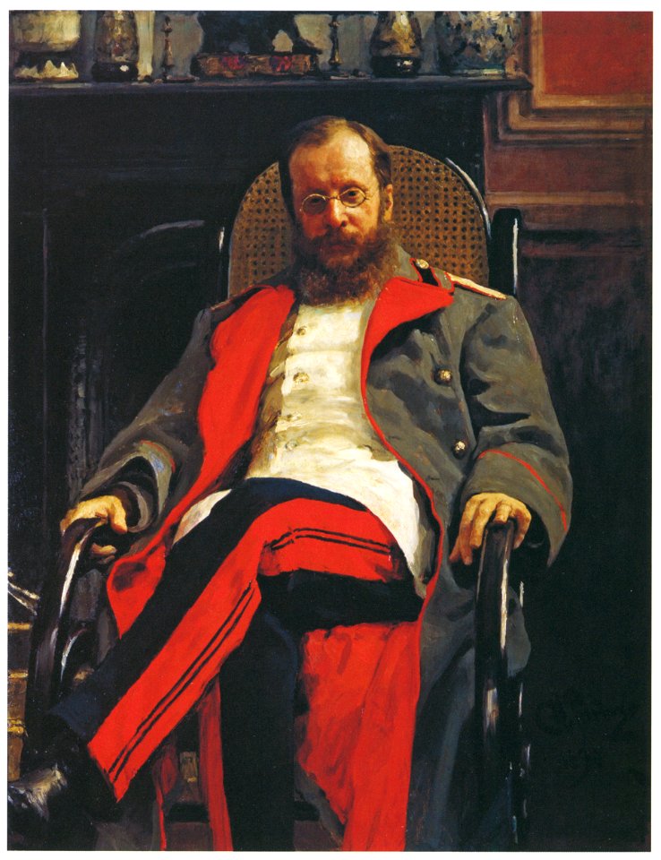 Ilya Repin – Portrait of Composer Cesar Antonovich Cui [from Ilya Repin: Master Works from The State Tretyakov Gallery]