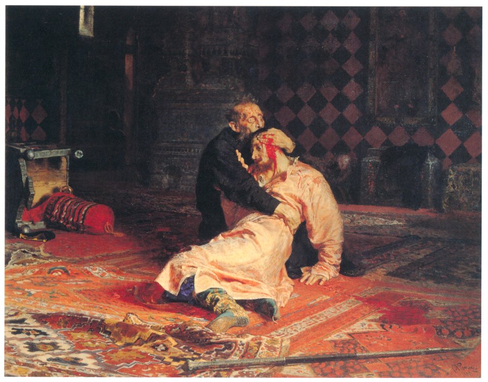Ilya Repin – Ivan the Terrible and His Son Ivan on 16 November 1581 [from Ilya Repin: Master Works from The State Tretyakov Gallery]