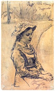 Ilya Repin – Little Girl Ada [from Ilya Repin: Master Works from The State Tretyakov Gallery]