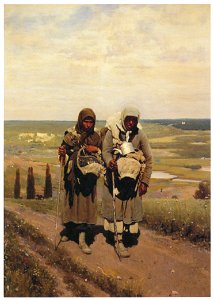 Ilya Repin – Pilgrims [from Ilya Repin: Master Works from The State Tretyakov Gallery]. Free illustration for personal and commercial use.