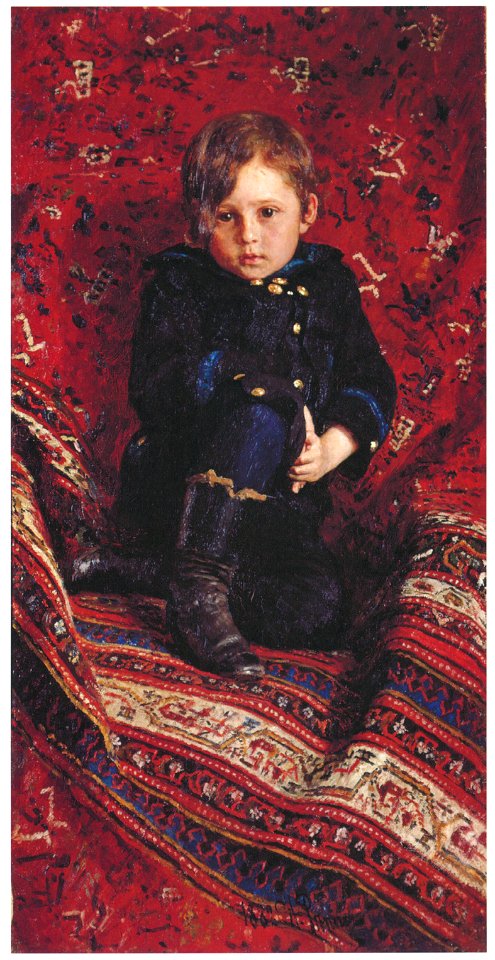Ilya Repin – Portrait of Yury I. Repin in His Childhood [from Ilya Repin: Master Works from The State Tretyakov Gallery]