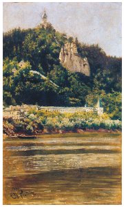 Ilya Repin – View of the Svyatogorsky Uspensky Monastery (the Assumption Monastery at the Holy Mountain) on the Severny Donels River [from Ilya Repin: Master Works from The State Tretyakov Gallery]