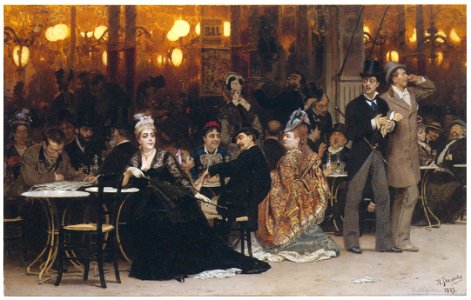 Ilya Repin – A Parisian Cafe [from Ilya Repin: Master Works from The State Tretyakov Gallery]