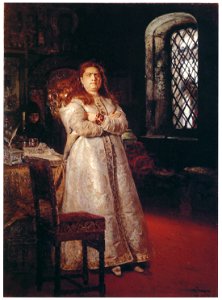 Ilya Repin – Princess Sofya [from Ilya Repin: Master Works from The State Tretyakov Gallery]. Free illustration for personal and commercial use.