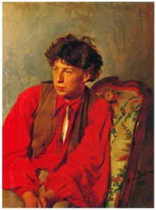 Ilya Repin – Portrait of Vasily E. Repin [from Ilya Repin: Master Works from The State Tretyakov Gallery]. Free illustration for personal and commercial use.
