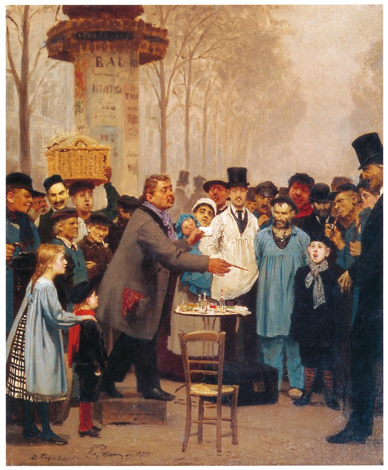 Ilya Repin – A Newspaper Seller in Paris [from Ilya Repin: Master Works from The State Tretyakov Gallery]