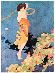 Charles Robinson – On a day – alack the day! – Love, whose month is ever May, Spied a blossom passing fair. Playing in the wanton air: (The Songs and Sonnets of William Shakespeare) [from The Fantastic Paintings of Charles & William Heath Robinson]